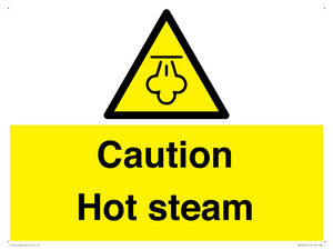 Caution Hot steam